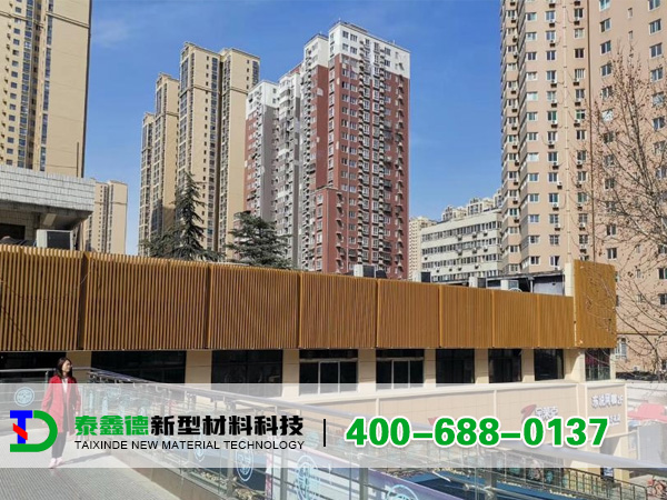 镇平旅游街道中心使用铝单板效果